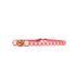 Samsara Cavigliera tibetana Shamballa con pietre - AGATA BIANCA FUME' FILO ROSA - Clorophilla Shop