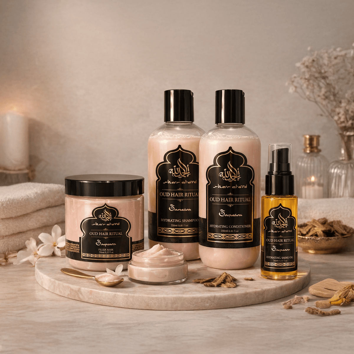 SAMSARA - Cristalli liquidi per capelli idratanti lucidanti a base di Oud - 50ml - Clorophilla Shop