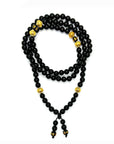 SAMSARA MALA IN ONICE NERO - Scudo energetico, sicurezza e radicamento - Clorophilla Shop