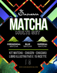 SAMSARA - Matcha Kit, Libro Illustrativo e 15 ricette 10g cad - Rituale Giapponese con Chasen e Chasaku - Clorophilla Shop