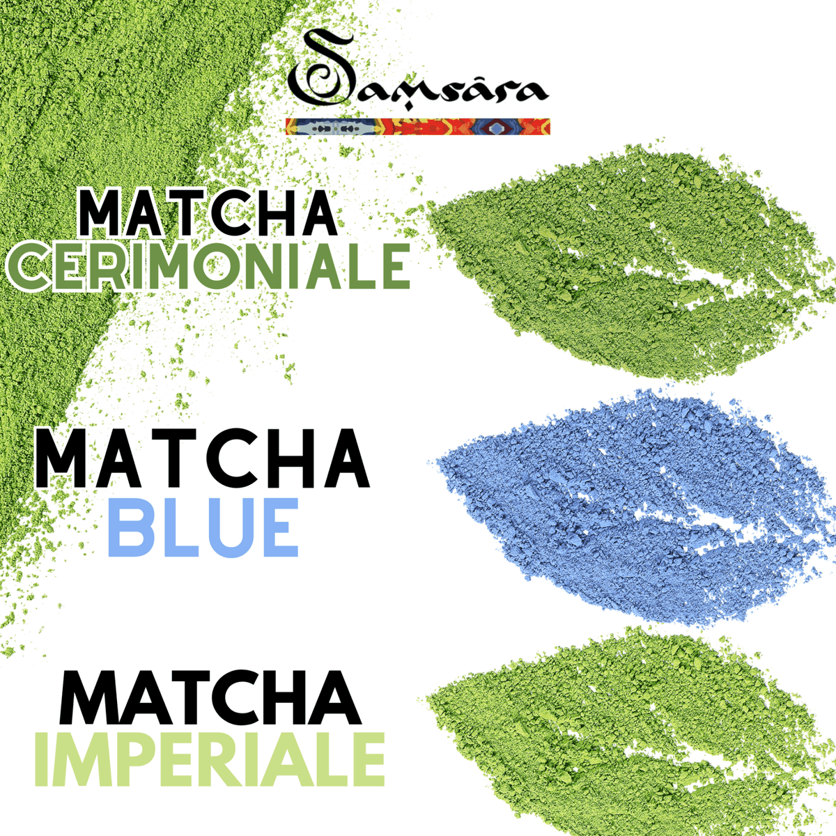 SAMSARA - Matcha Kit, Libro Illustrativo e 15 ricette 10g cad - Rituale Giapponese con Chasen e Chasaku - Clorophilla Shop
