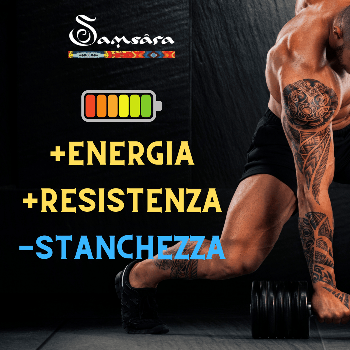 Samsara Shilajit TESTOSTERONE PLUS | Ashwagandha ksm-66 | Estratto di Tribulus Terrestris | +30% Testosterone