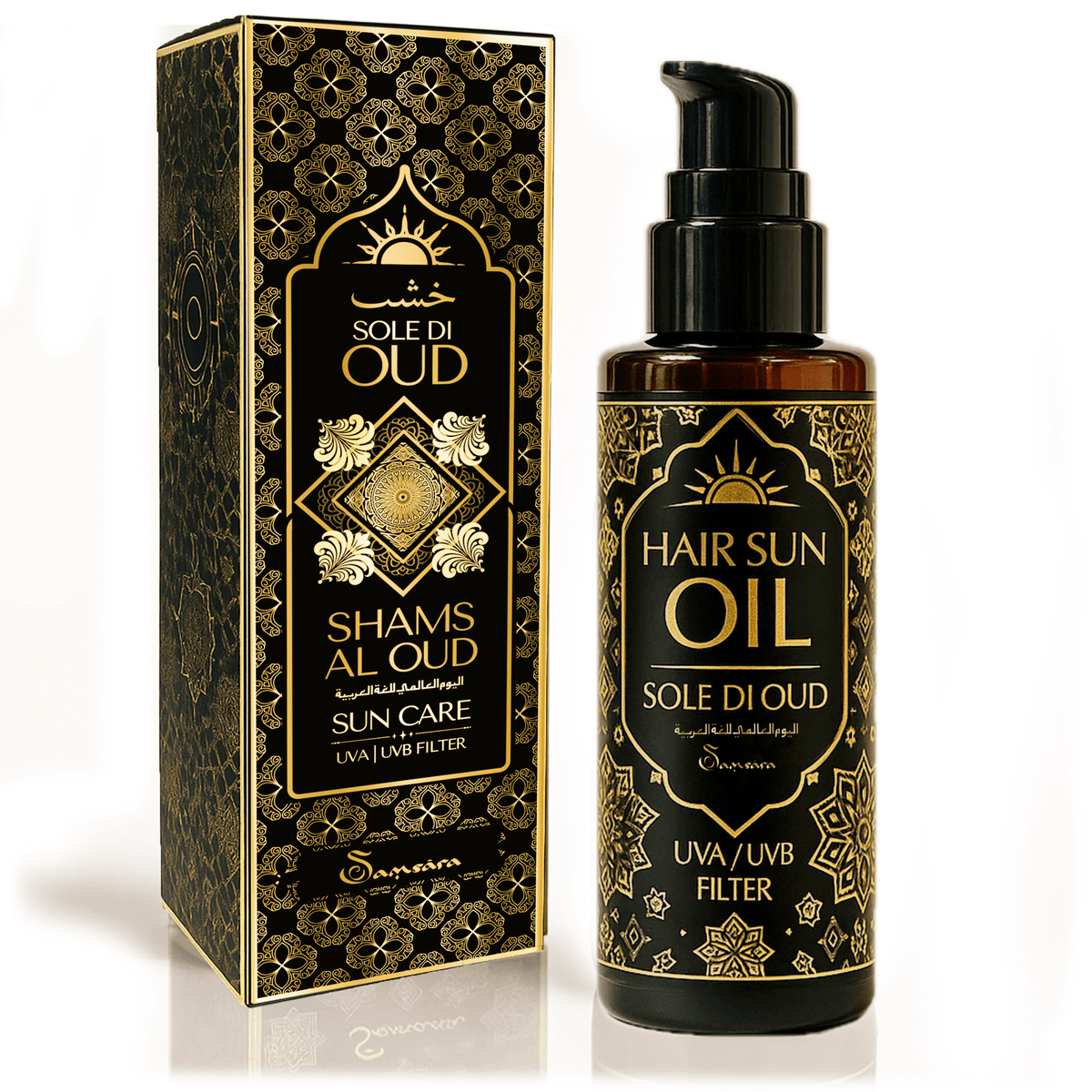 SAMSARA Sole di Oud - olio Capelli solare, protegge e nutre | Anticrespo - 100ml - Clorophilla Shop