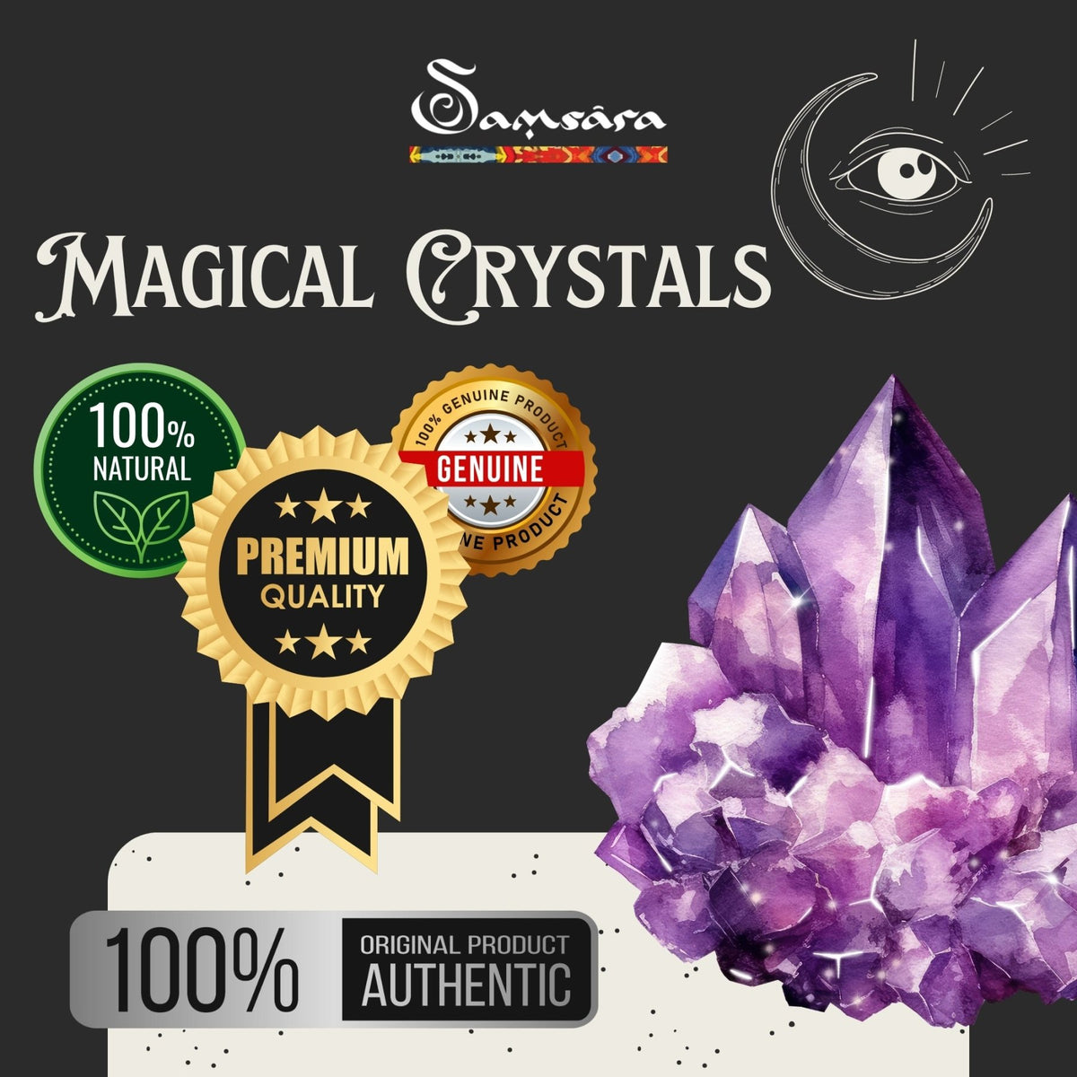 SAMSARA - TORMALINA NERA Pietra Grezza Naturale con Confezione Regalo e Foglietto Informativo - Clorophilla Shop