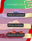 SET BASTONCINI LEGNO DI PALO SANTO RICOPERTI - Lavanda, Rosa e Dragon's blood - Clorophilla Shop