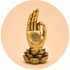 STATUA GYAN MUDRA - Saggezza, concentrazione e pace interiore - Clorophilla Shop