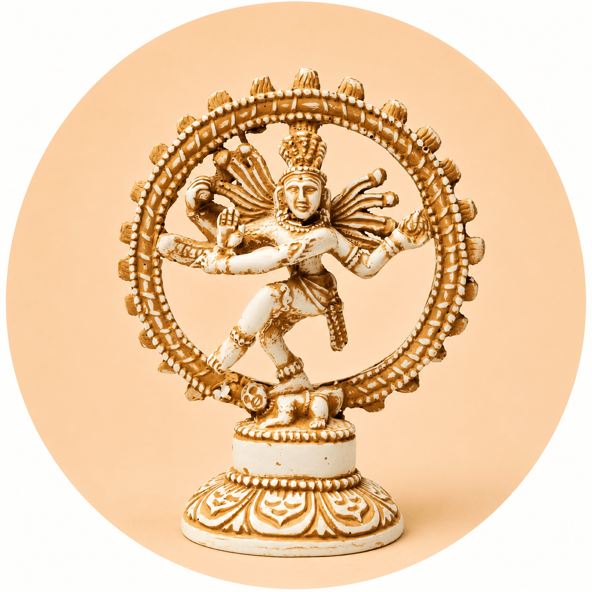 STATUA SHIVA NATARAJA AVORIO - Ciclo eterno dell'esistenza - Clorophilla Shop