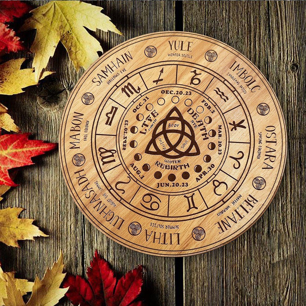 Tavola da Rabdomanzia in Legno – Divinazione con Pendolo - Clorophilla Shop