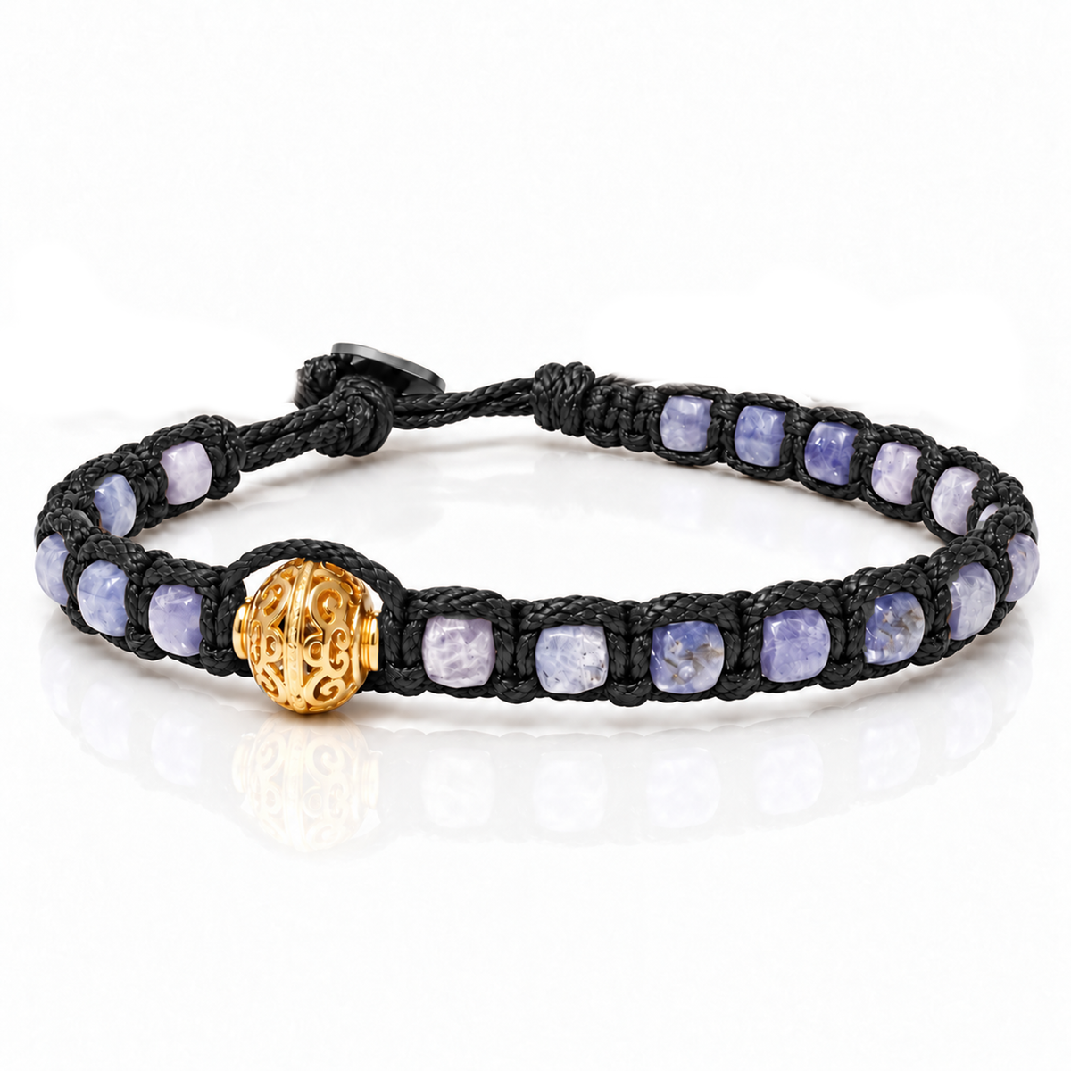 SAMSARA BRACCIALE TIBETANO IN TANZANITE - Trasformazione e intuizione