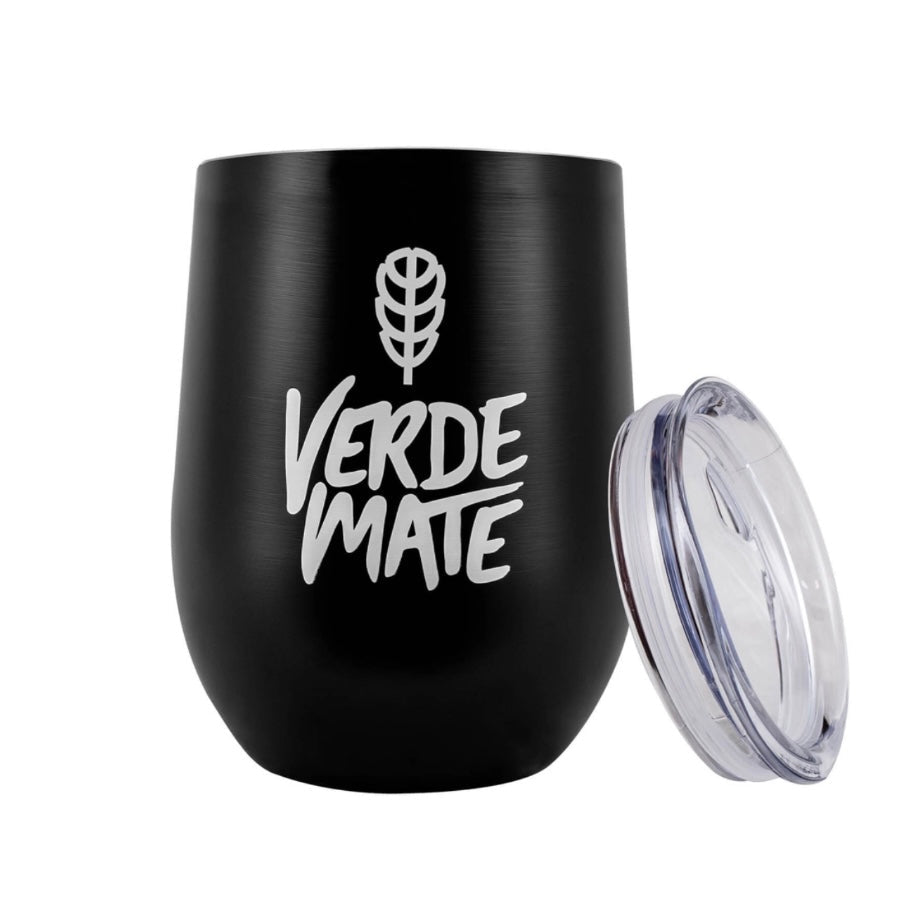 Verde Mate TermoLid in acciaio inox con coperchio - Coppa termica per Yerba Mate - Clorophilla Shop