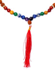 Mala Tibetana in Rudraksha con Pietre Chakra - Collana Rosario 108 grani | Scopri su Clorophilla Shop