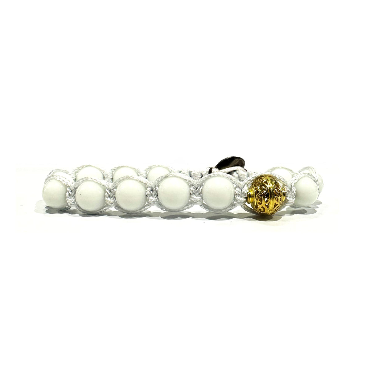 SAMSARA BRACCIALE KAILASH IN AGATA BIANCA - Calma, equilibrio e serenità interiore | Scopri su Clorophilla Shop
