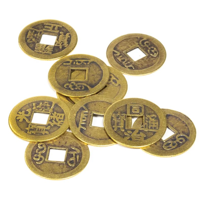 Monete cinesi della fortuna feng shui - Set da 10pz | Scopri su Clorophilla Shop