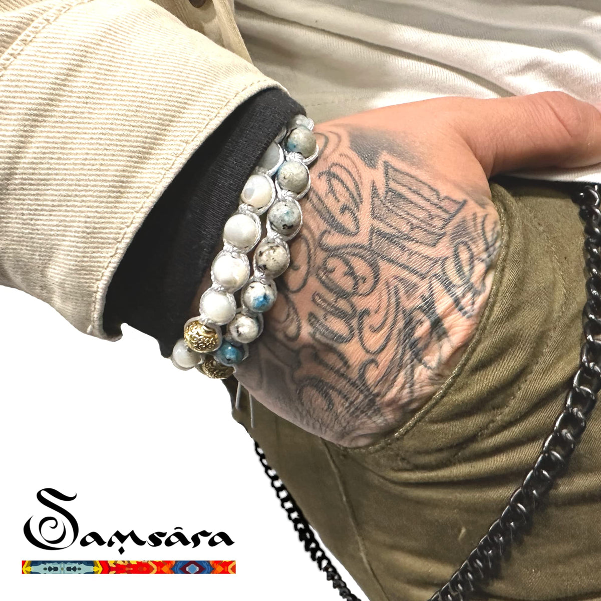 SAMSARA BRACCIALE KAILASH IN TURCHESE CELESTE - Serenità, protezione e chiarezza | Scopri su Clorophilla Shop