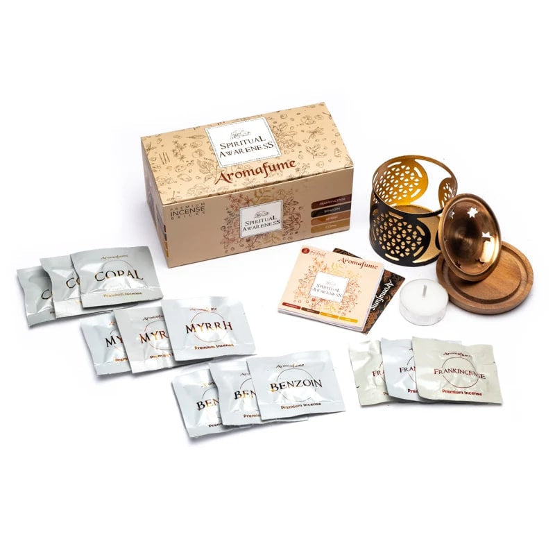 Aromafume "Spiritual Awareness" Kit Bruciaincenso + 12 Mattoncini di Incenso - Niente Fumo e Cenere | Scopri su Clorophilla Shop