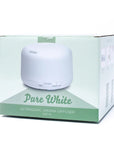 Diffusore aromi ultrasuoni Pure White - Luce LED integrata 7 colori | Scopri su Clorophilla Shop