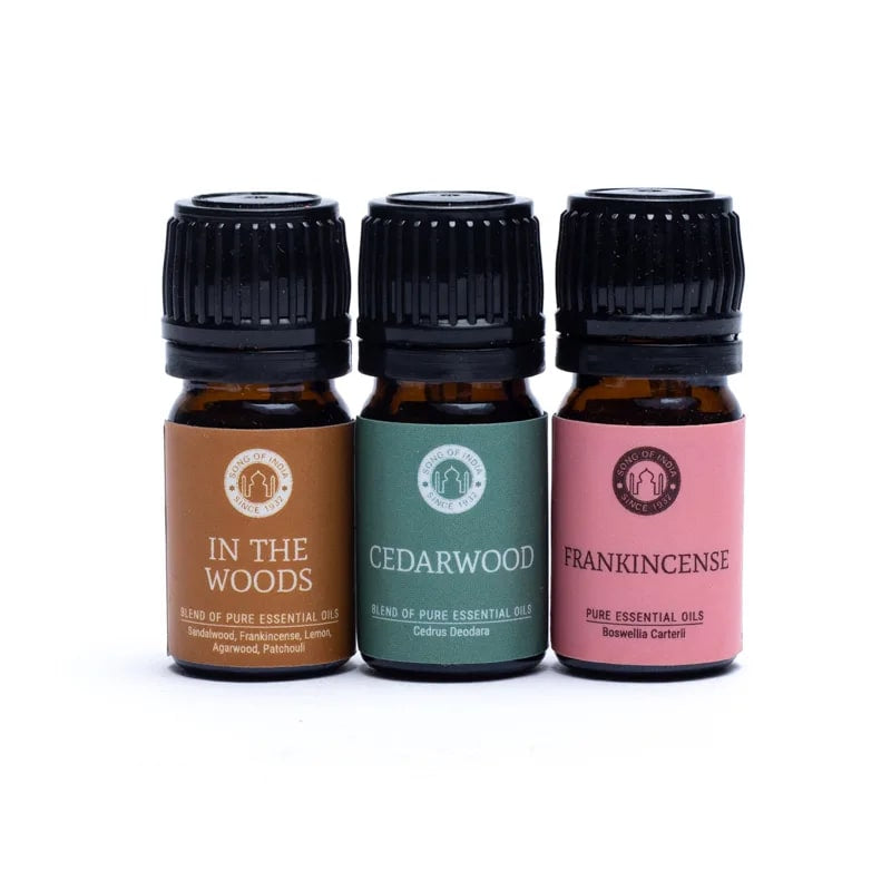 Song of India WOODSY Set Oli essenziali Aromaterapia - Collezione Calmante | Scopri su Clorophilla Shop