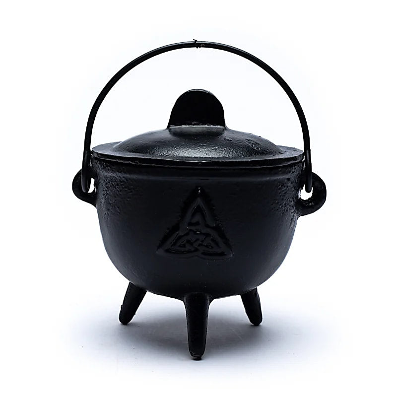 Calderone in Ghisa con Triquetra per Rituali per Incenso in Grani, Erbe e Resine - Portaincenso | Scopri su Clorophilla Shop