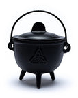 Calderone in Ghisa con Triquetra per Rituali per Incenso in Grani, Erbe e Resine - Portaincenso | Scopri su Clorophilla Shop