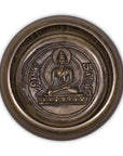 Campana Tibetana incisa con Buddha Shakyamuni e Mantra 550g | Scopri su Clorophilla Shop