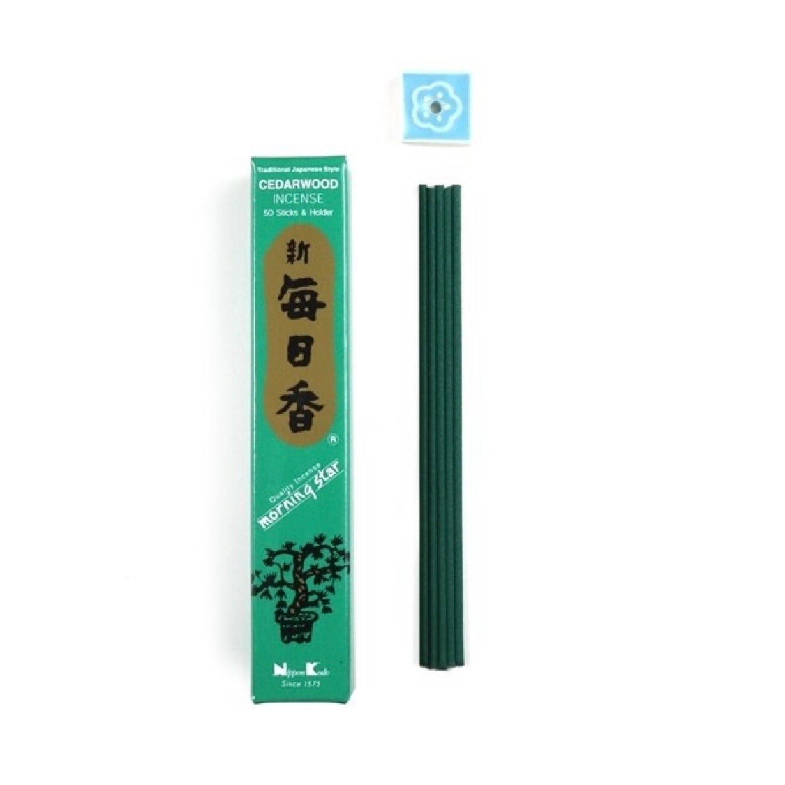 Morning Star Cedarwood incenso giapponese in bastoncini - 50 stick | Scopri su Clorophilla Shop