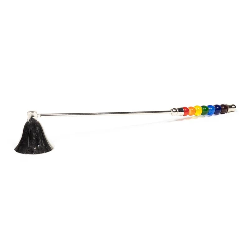 Spegni Candela con Perle 7 Chakra - Manico Extra Lungo | Scopri su Clorophilla Shop