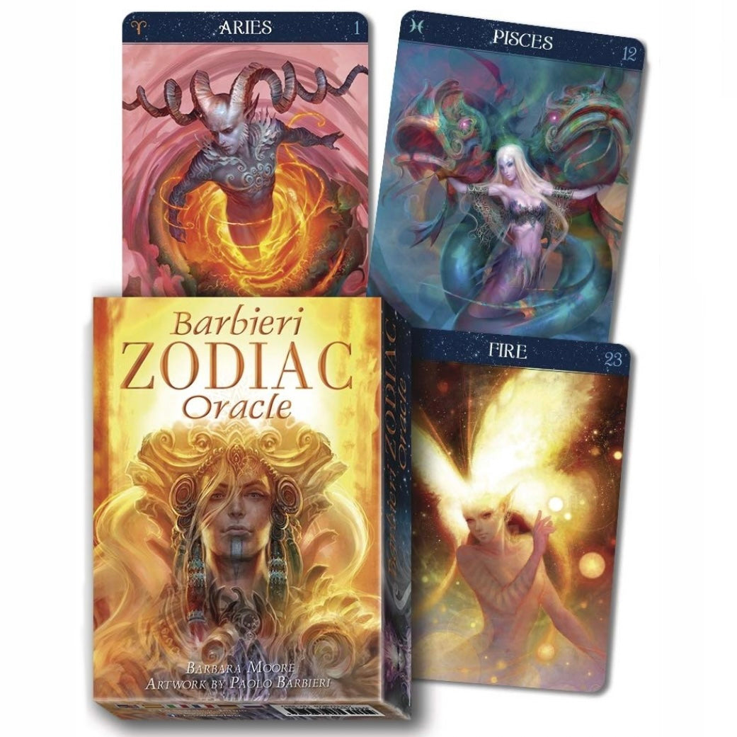 Lo Scarabeo "Barbieri Zodiac Oracle" - 26 Carte Oracolo con istruzioni | Scopri su Clorophilla Shop