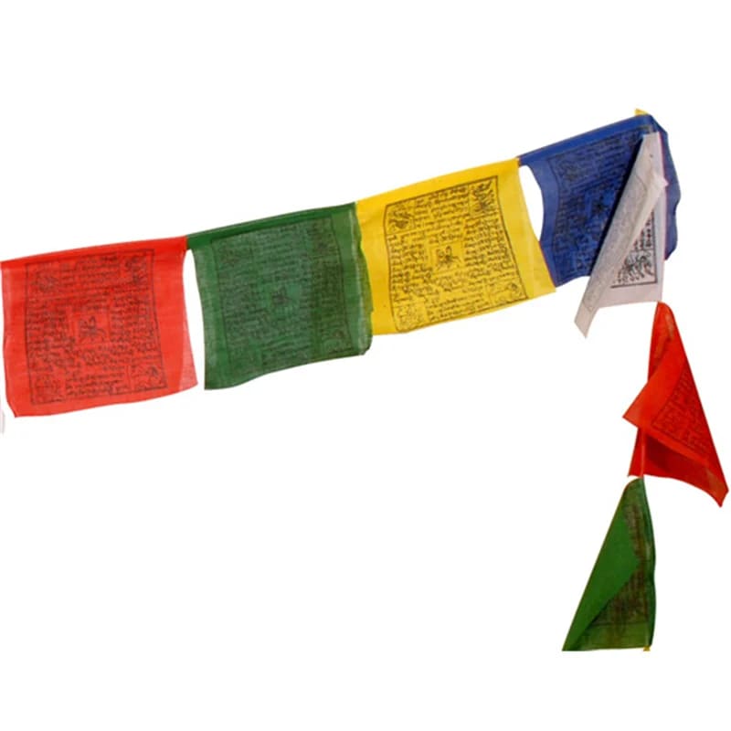 Cordone Bandierine Preghiera tibetane in cotone - 10 bandiere | Scopri su Clorophilla Shop