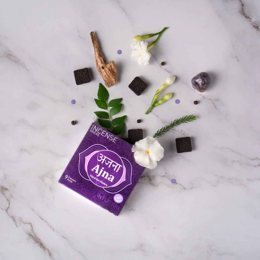 Aromafume Ajna 6 Chakra del Terzo Occhio - Mattoncini Incenso 7 Chakra - 9 bricks | Scopri su Clorophilla Shop