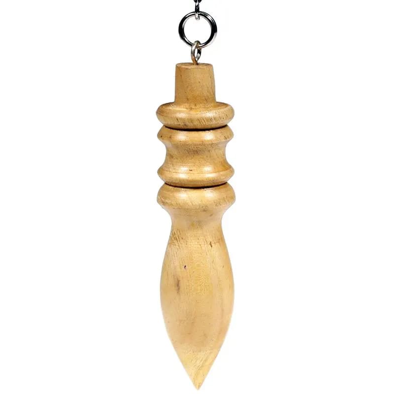 Pendolo in Legno Massello - Olmo Indiano intagliato - 7cm | Scopri su Clorophilla Shop