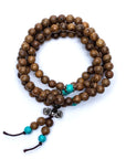 MALA TIBETANA IN LEGNO E DORJE - 108 grani | Scopri su Clorophilla Shop