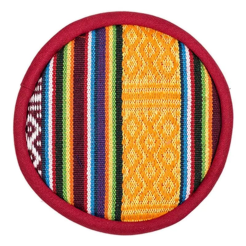 Cuscino per Campana Tibetana in Cotone Design Tribale - 10,5cm | Scopri su Clorophilla Shop