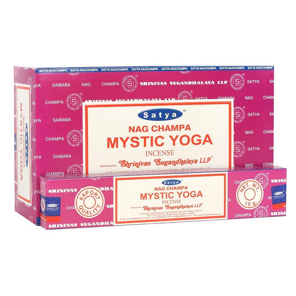Satya MYSTIC YOGA Incenso in Bastoncini Naturale 100% - Stick 15g | Scopri su Clorophilla Shop