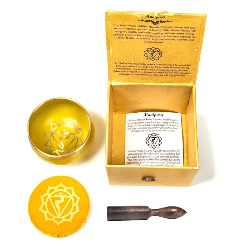 Campana Tibetana 3 Chakra Plesso solare - Batacchio e Cuscino Inclusi | Scopri su Clorophilla Shop