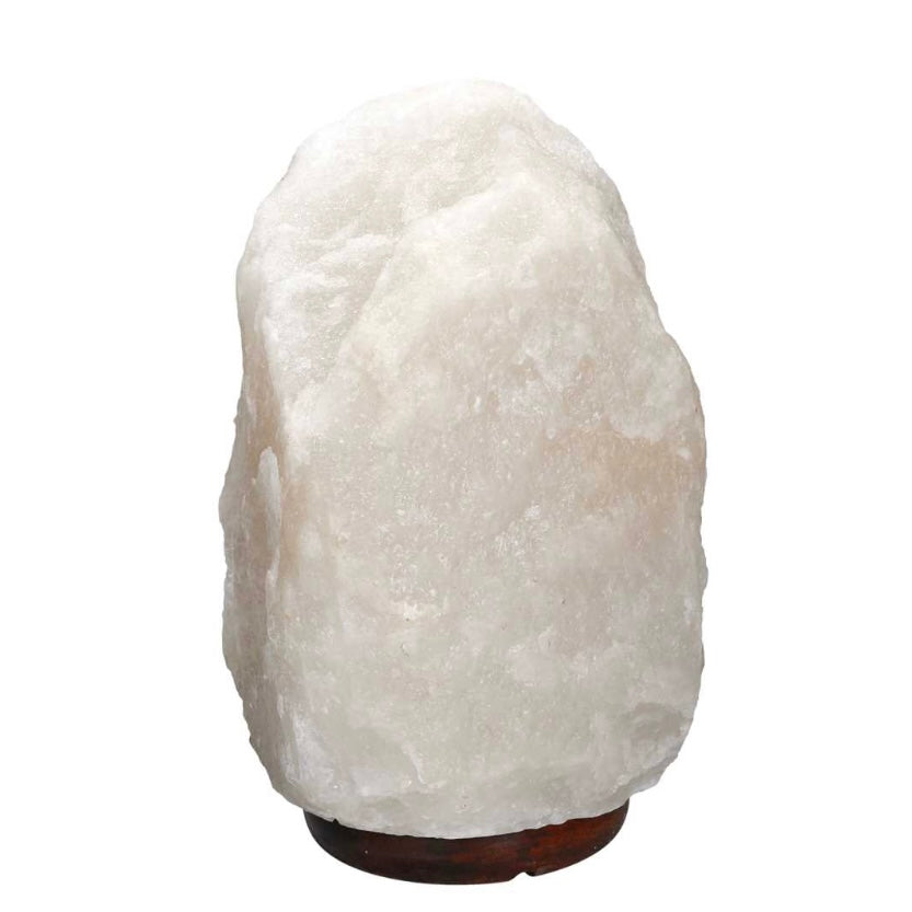 Lampada di Sale Dell'Himalaya Grezza Naturale Bianca - 4-6kg | Scopri su Clorophilla Shop