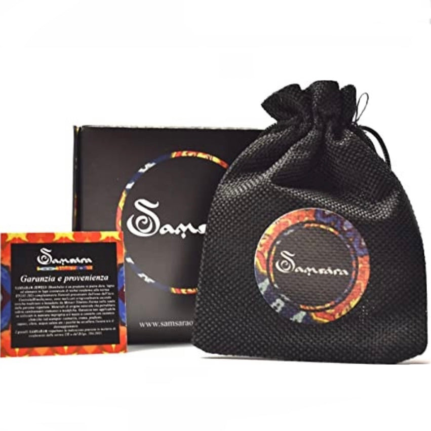 SAMSARA MALA IN PIETRA DEL DRAGO E ONICE NERO - Potenza, coraggio e protezione | Scopri su Clorophilla Shop