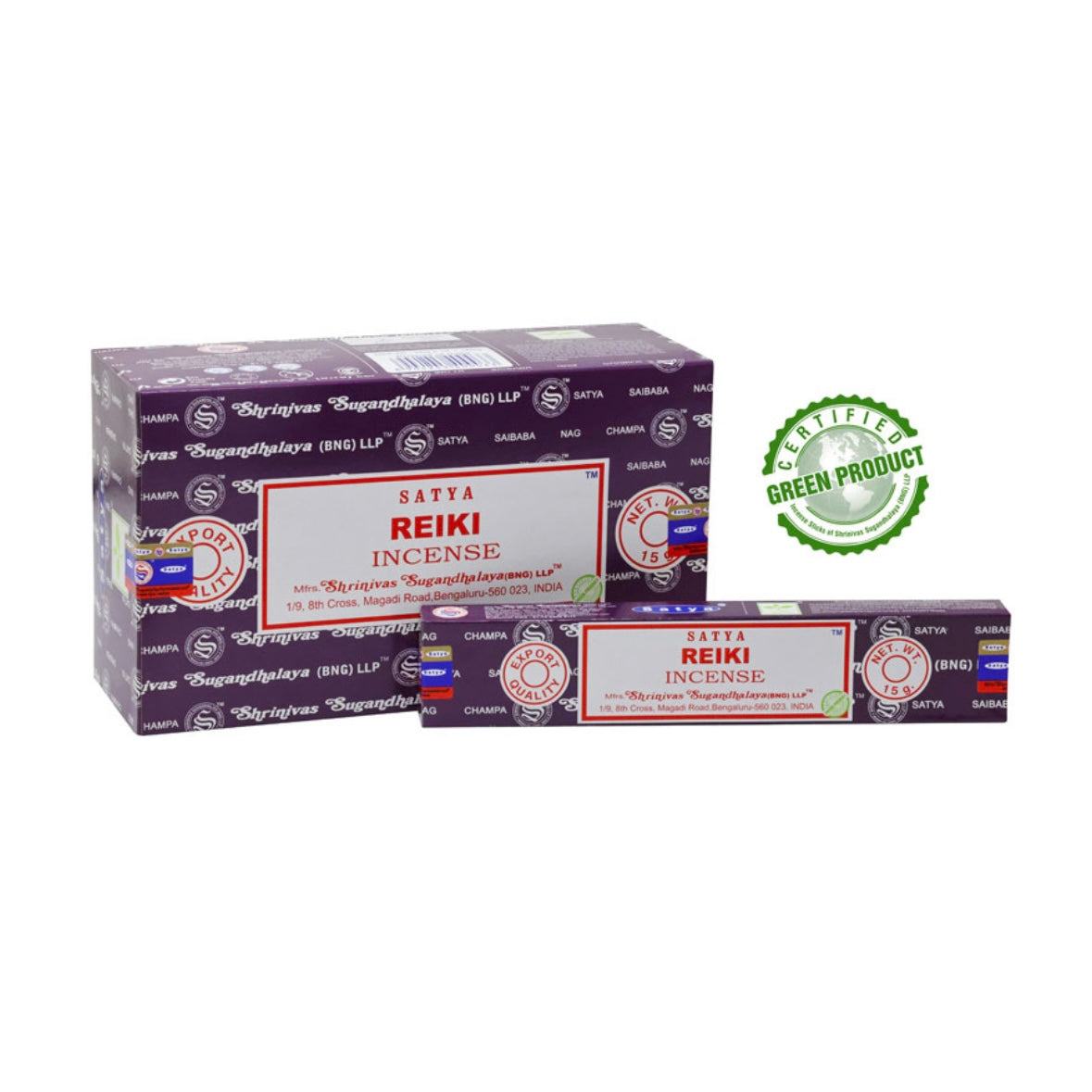 Satya REIKI Incenso in Bastoncini Naturale 100% - Stick 15g | Scopri su Clorophilla Shop