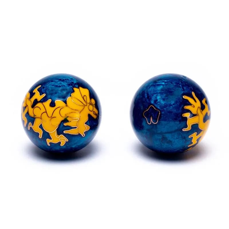 Sfere Qi Gong Drago Giallo in Acciaio - Medicina Cinese - Sfere della Salute | Scopri su Clorophilla Shop
