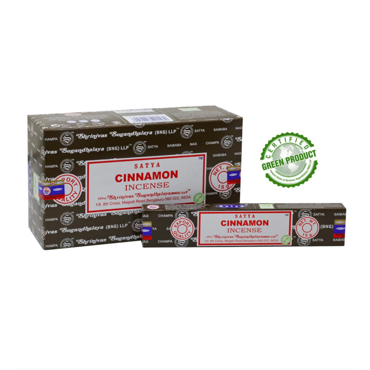Satya CINNAMON Incenso in Bastoncini Naturale 100% - Stick 15g | Scopri su Clorophilla Shop