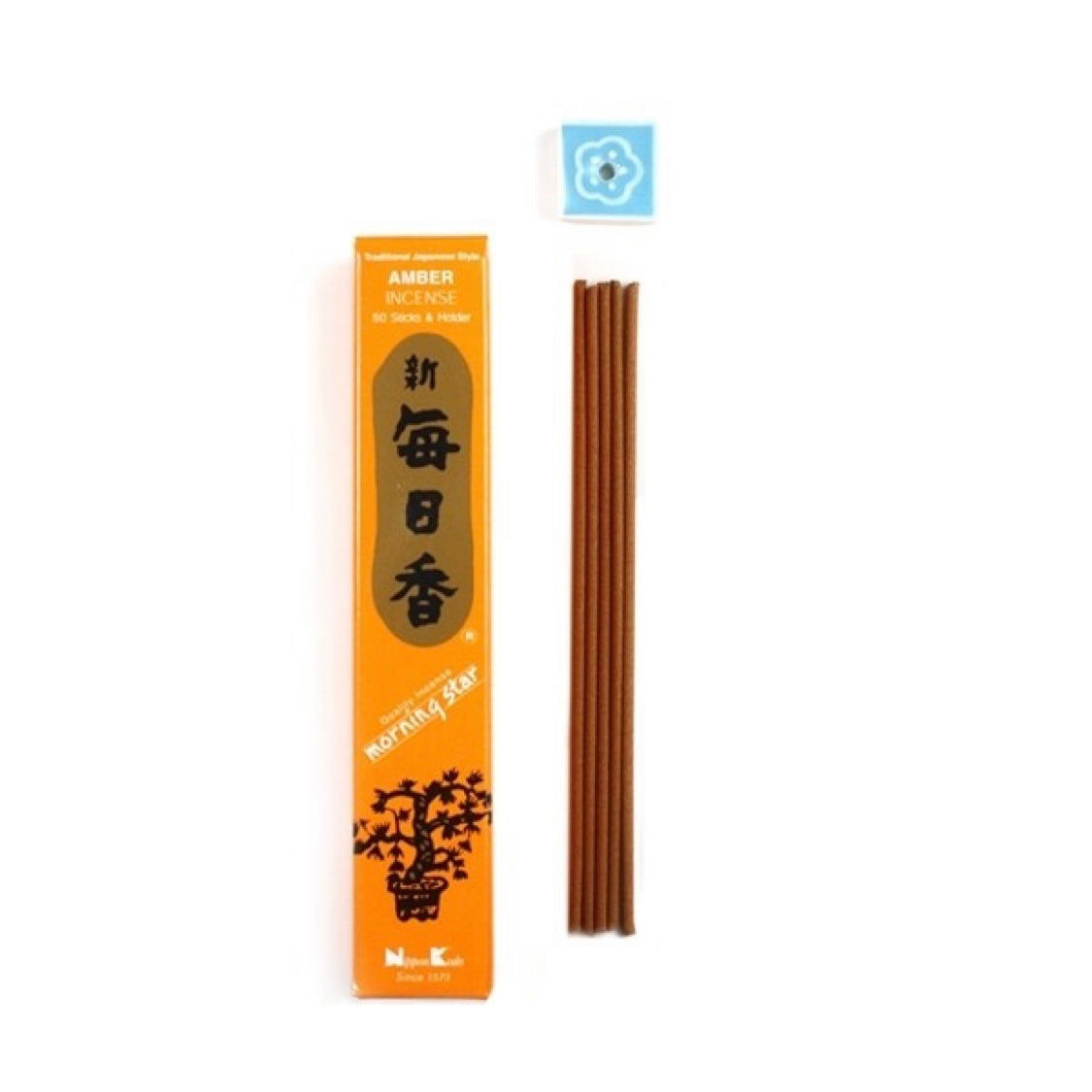 Morning Star Amber incenso giapponese in bastoncini - 50 stick | Scopri su Clorophilla Shop