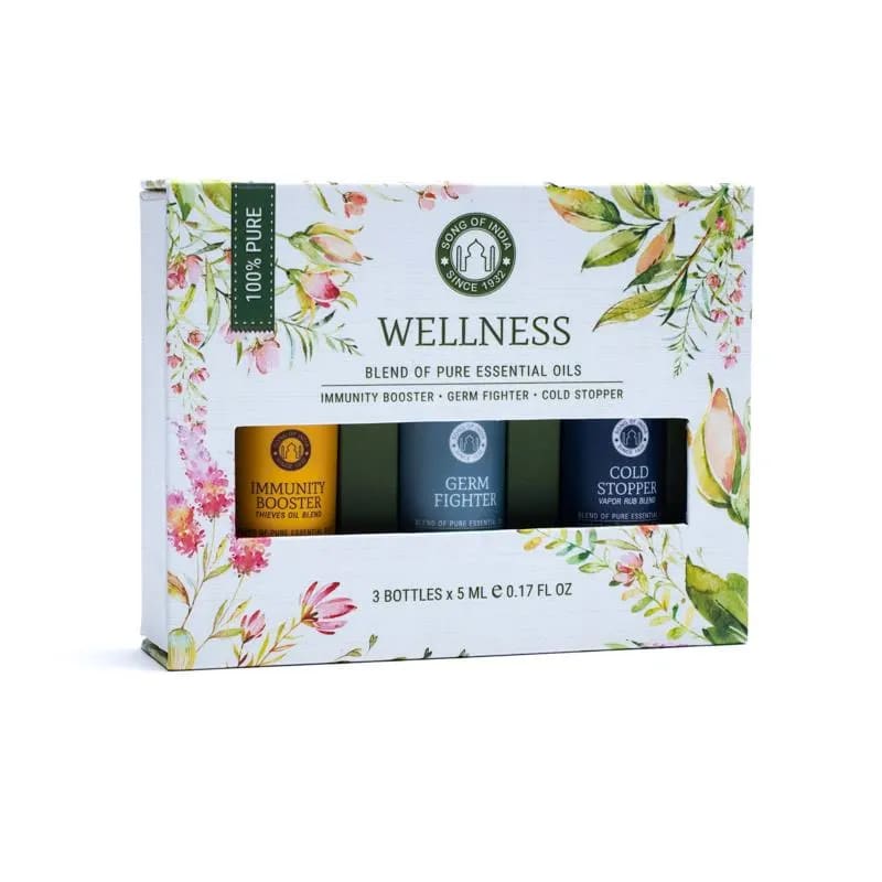 Song of India WELLNESS Set Oli essenziali Aromaterapia - Collezione Benessere | Scopri su Clorophilla Shop
