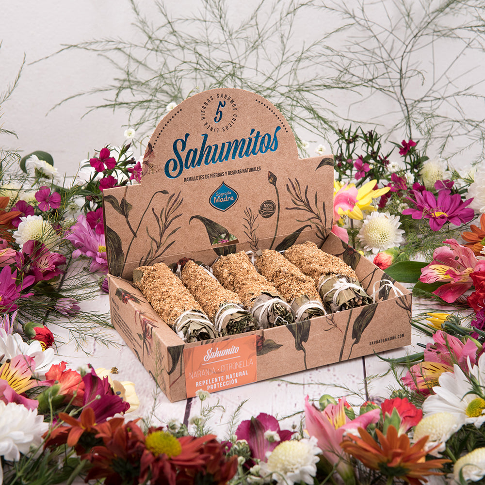 Sagrada Madre Smudge di erbe artigianali - Salvia, Arancia e Citronella | Scopri su Clorophilla Shop