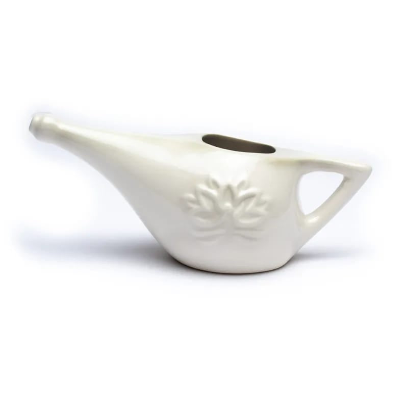 Neti Pot in ceramica Tradizione Ayurvedica - Sale Himalayano incluso | Scopri su Clorophilla Shop