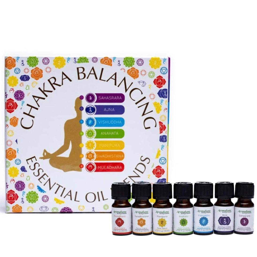 Aromafume 7 CHAKRA Miscele di Oli Essenziali Naturali - Set Oli per Aprire e Riequilibrare i Chakra - 7x10ml | Scopri su Clorophilla Shop