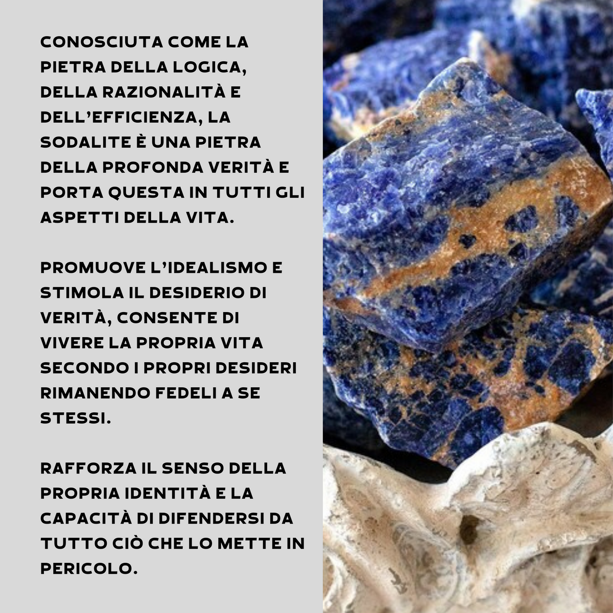 Sodalite Grezza Origine Brasile - Pietra da 3-6cm | Scopri su Clorophilla Shop