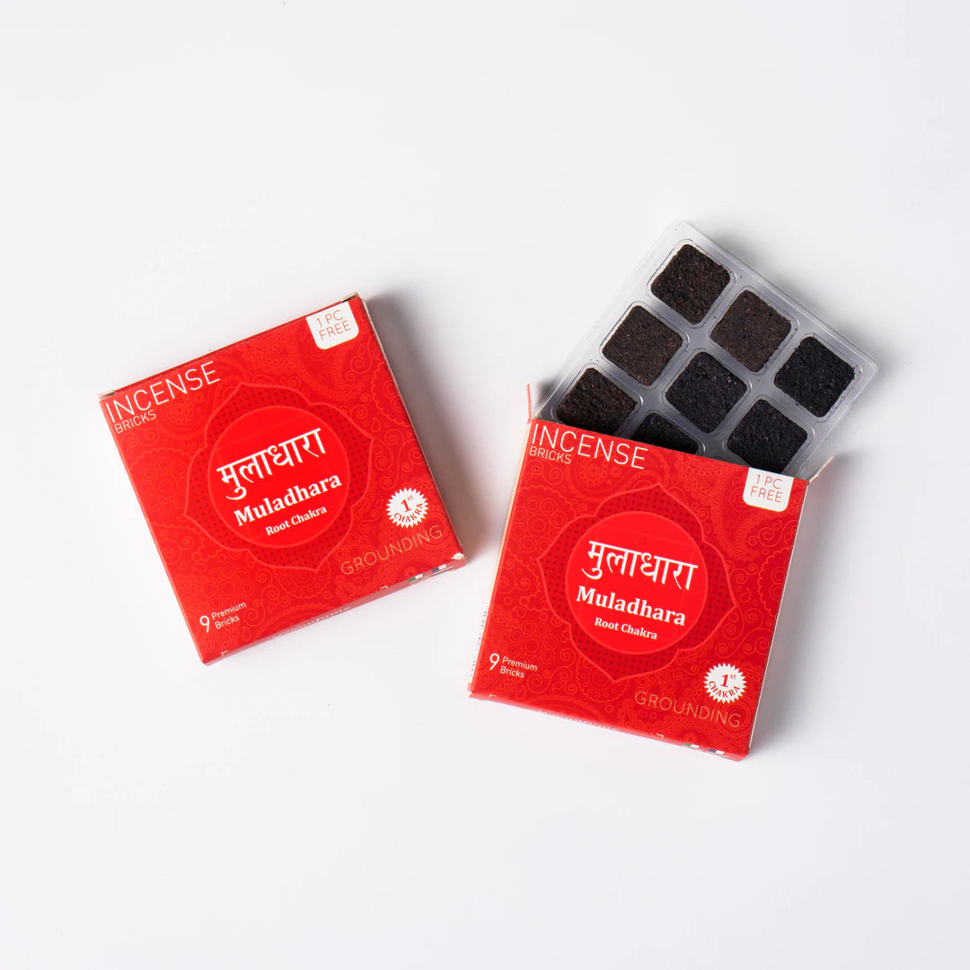Aromafume Muladhara 1 Chakra della Radice Mattoncini Incenso 7 Chakra - 9 bricks | Scopri su Clorophilla Shop