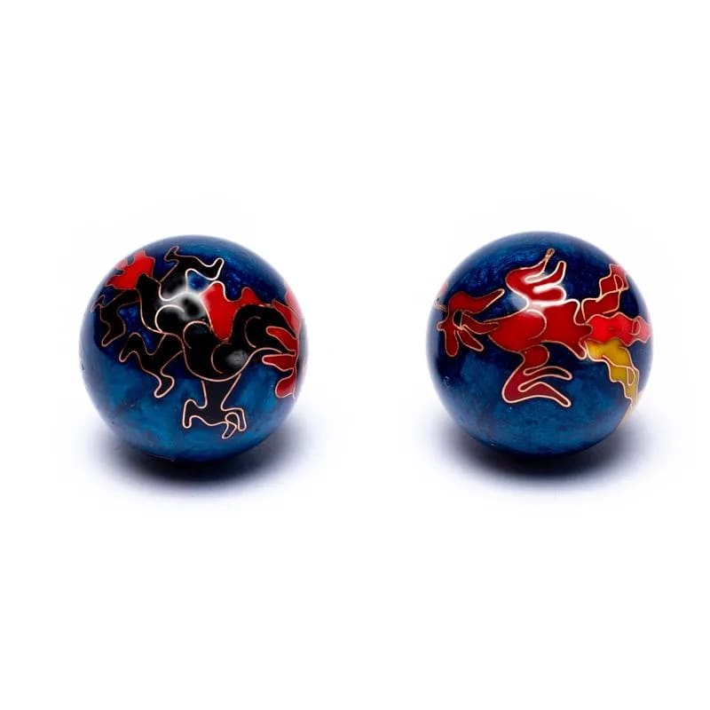 Sfere Qi Gong Drago e Fenice in Acciaio - Medicina Cinese - Sfere della Salute | Scopri su Clorophilla Shop