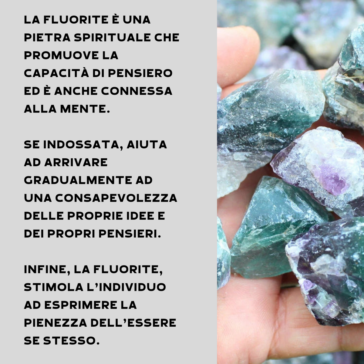 Fluorite Grezza - Pietra da 3-5cm | Scopri su Clorophilla Shop