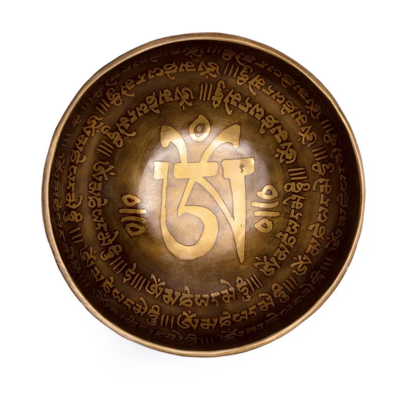 Campana tibetana Tibet incisa a mano 400-550g - 12,5cm | Scopri su Clorophilla Shop