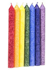 Candela alla Stearina "da Tavola" 7 Chakra colorate e profumate 100% Naturali - Diverse Varianti - 21cm | Scopri su Clorophilla Shop